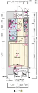 プレサンスNEO大和田STATIONベゼル【12階】の間取り