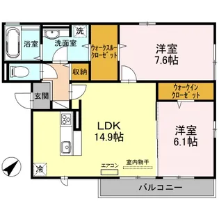 リンガ フランカ【2階】の間取り