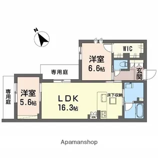 大阪府枚方市岡東町【マンション】の間取り