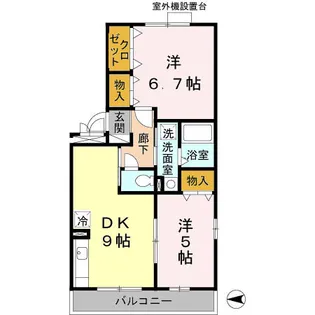 エスポワールKII【2階】の間取り
