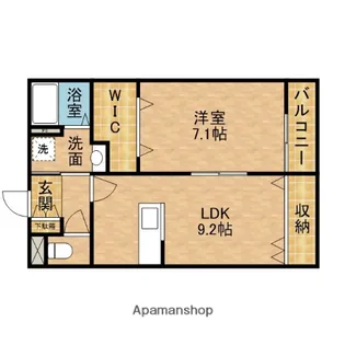 アート星田駅前【1階】の間取り