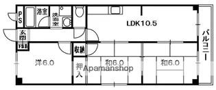 コーポ牧野【2階】の間取り