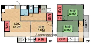 京都府八幡市橋本栗ケ谷【一戸建】の間取り