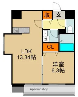 レクシア大日【10階】の間取り
