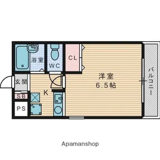 プチシャトー中宮【2階】の間取り