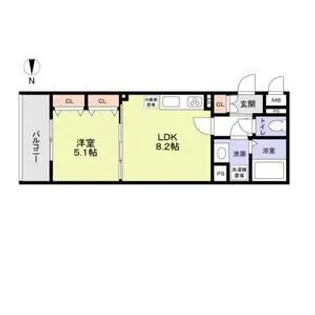 フォレストクリエオーレ大庭町【1階】の間取り