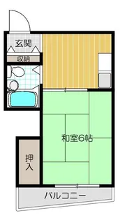 大野パレス【101号室号室】の間取り