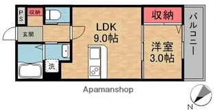(仮)牧野阪3丁目建築中アパート【3階】の間取り