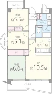 グランシャリオ門真南【1階】の間取り