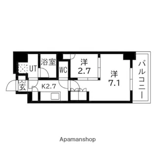 ウエリスアーバン守口【8階】の間取り
