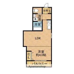 HALELEA【3階】の間取り