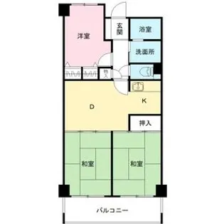 コートロイヤル【102号室号室】の間取り