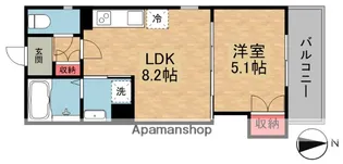 クリエオーレ牧野本町【3階】の間取り