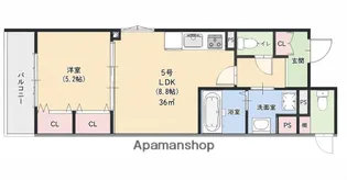 ラモーナ出口【2階】の間取り