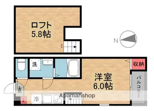 縁テラス淀【1階】の間取り