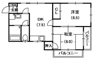 シャルマン【2階】の間取り