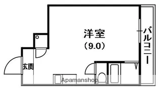 西田土地ビル【3階】の間取り