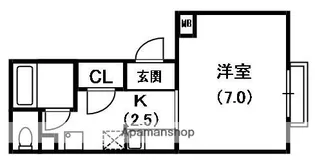 K・メゾンドール辻【3階】の間取り