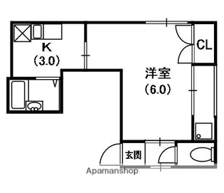 M’PLAZA滝井駅前弐番館【1階】の間取り