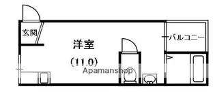清水ハイツ【2階】の間取り