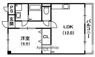 M’PLAZA楠根壱番館【8階】の間取り