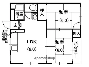成田グリーンハイツ【2階】の間取り
