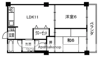 No1 香里ニューハイツ【1階】の間取り