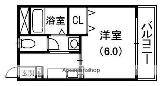アーバンコート香里園【1階】の間取り