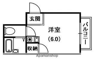 メビウス香里レジデンス【3階】の間取り