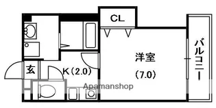 M'PLAZA香里参番館【6階】の間取り