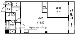 龍宝マンション【6階】の間取り