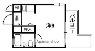 M’PLAZA津田駅前壱番館【2階】の間取り