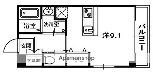シャンテー中宮Ⅳ【5階】の間取り