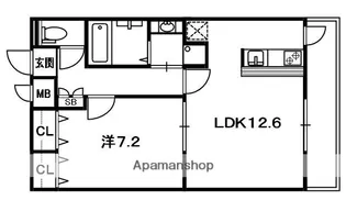 サンステージ桜丘【1階】の間取り