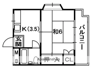 第3星ヶ丘マンション【4階】の間取り