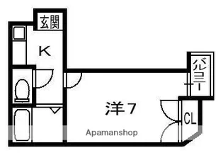 ベルフラワー御殿山【4階】の間取り