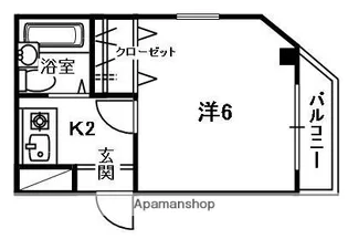 ベルロード茶屋町【3階】の間取り