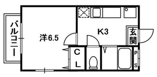 サマックス山之上【2階】の間取り