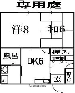 サニーハイツ【1階】の間取り