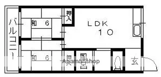 ハイクレスト光善寺【1階】の間取り