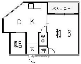 新之栄松田ハイツ【3階】の間取り