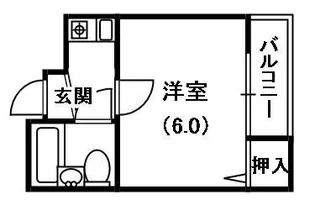 ハイコート枚方【2階】の間取り