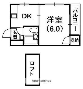 シャルマン田口【2階】の間取り