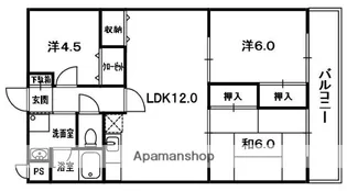 ハイブリット交北Ⅰ【2階】の間取り