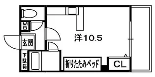 ラピュタ牧野阪【101号室】の間取り