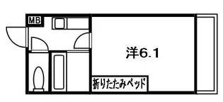 ラピュタ牧野阪【301号室】の間取り