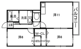 シス・メゾン【2階】の間取り