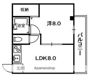 大阪府枚方市招提平野町【マンション】の間取り