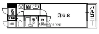 シャルマンm卓暁【2階】の間取り