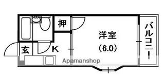 ロータリーマンション藤田町【3階】の間取り